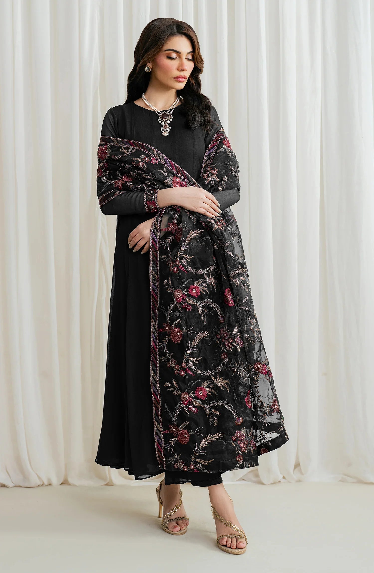 ZRF-EMC-07 Embroidered Chiffon