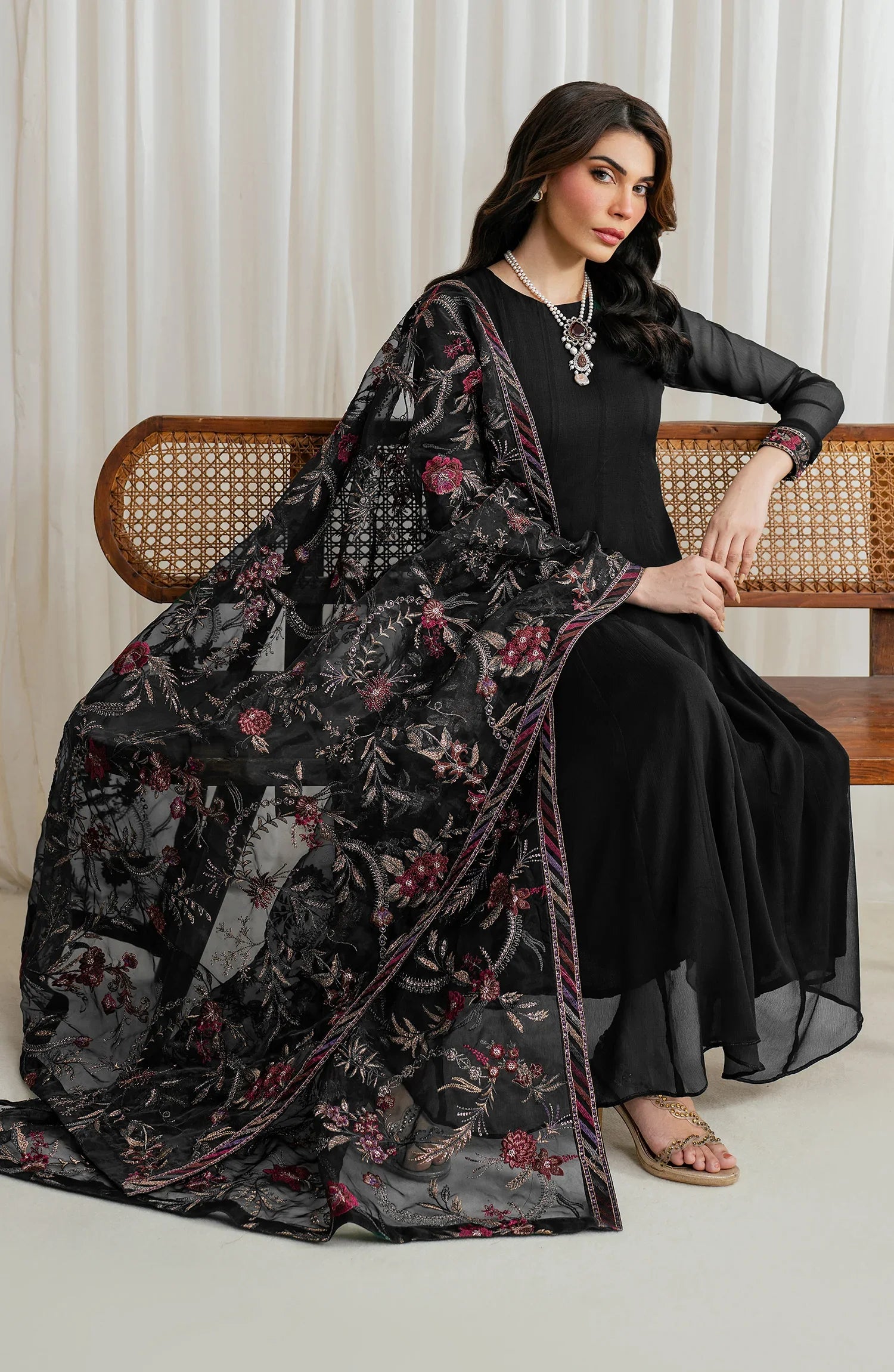ZRF-EMC-07 Embroidered Chiffon